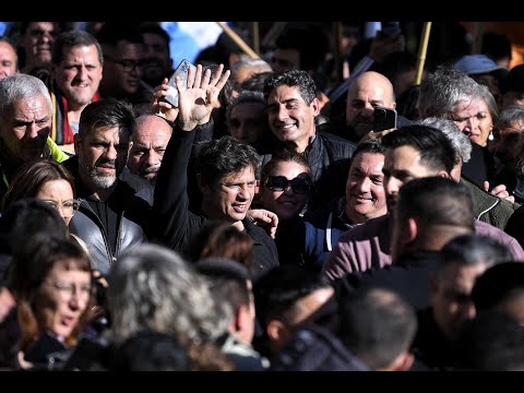 Kicillof habló en la marcha por Cristina: “Esto pasa en la Argentina de Milei"
