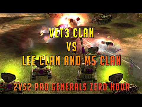 Generals Zero Hour Online Multiplayer - 2v2 Pro Clanwars Matches - Domi/Boycah vs Lee and M5 Clan