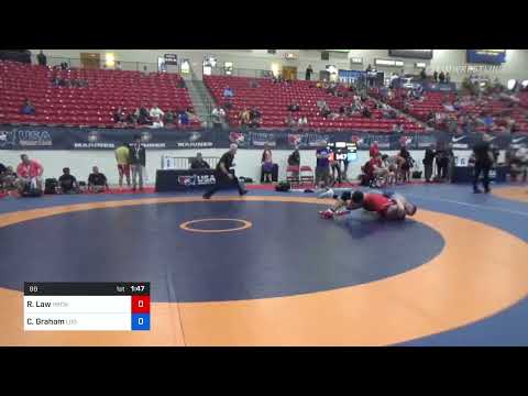 88 Lbs Rr Rnd 3 - Ryan A. Law, Hurricane Wrestling Academy Vs Cory Graham, Legends Of Gold 0b19