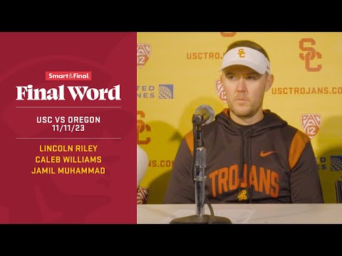 Postgame Press Conference: USC at Oregon