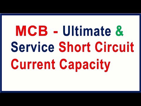MCB - Ultimate & Service short circuit current - by G K Agrawal Video