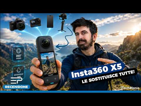 Insta360 X5, una camera per DOMARLE TUTTE! Recensione
