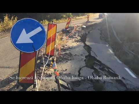Se lucrează la drumul care leagă Ohaba Lunga de Ohaba Romană
