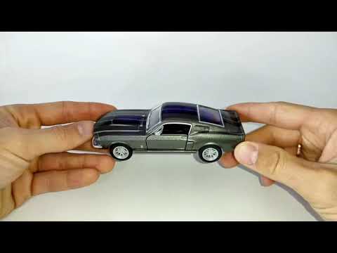 Металлическая машинка Kinsmart 1:44 «1967 Shelby GT500» KT5372D инерционный / Серый