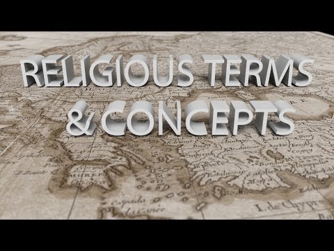 HIST 1121 Lesson 10 - Religious Terms & Concepts