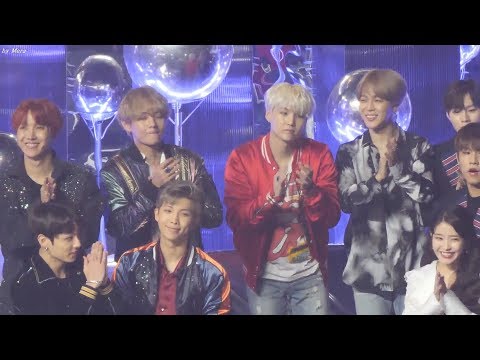 171202 방탄소년단 (BTS) 아이유(IU) 올해의앨범 대상 리액션 정국이ㅋㅋ  [전체] 직캠 Fancam (2017 멜론 뮤직 어워드) by Mera