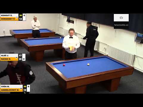 Czech National Championship 3-cushion - 6th round MT BC Kladno vs. BC Bohumín
