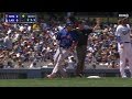 NYM@LAD: Lagares reaches as he hits the umpire