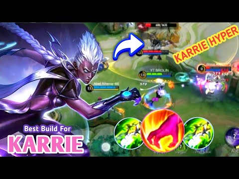 KARRIE NEW BUILD JUNGLER HYPER !! LIFESTEAL BUILD TOP 1 GLOBAL KARRIE ~ MOBILE LEGENDS