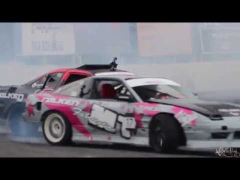Formula Drift Canada Round 2 - 2015 -  Miro Ovcharik Leading Jonathan Guitard