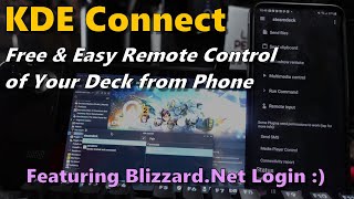 Steam Deck: KDE Connect - Free and Easy Remote Input (feat. Blizzard.net)