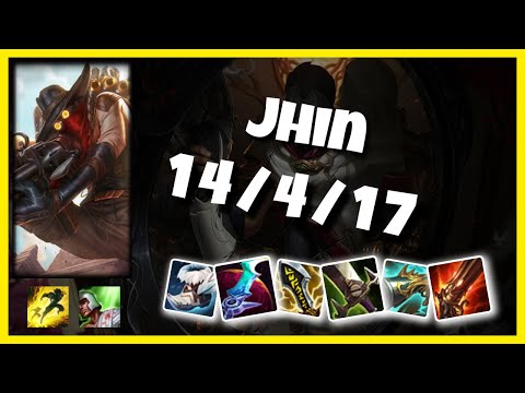 Jhin vs Swain EU Challenger BOT (14/4/17) Gameplay Replay - Patch 10.23