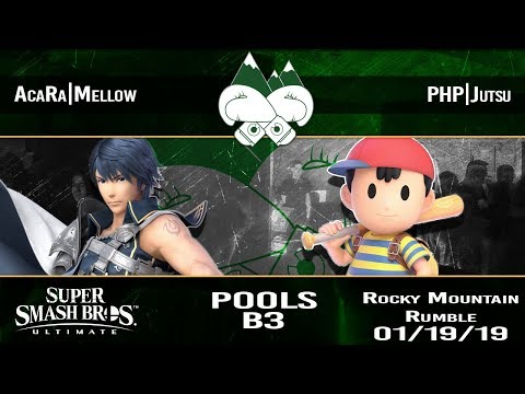 Rocky Mountain Rumble (Jan. '19) - AcaRa|Mellow (Chrom) Vs. PHP|Jutsu (Ness) - Pool B3