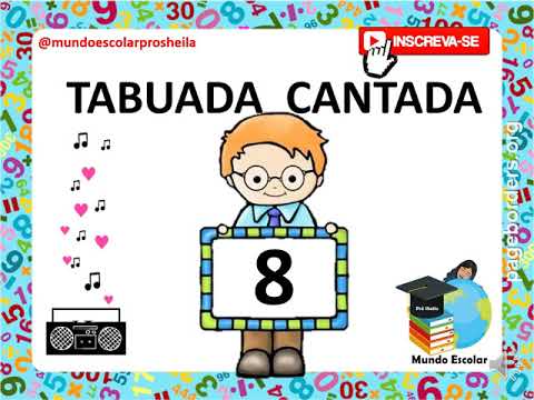 TABUADA DO 8 - Tabuada Musical (Aprenda a Tabuada Cantando).