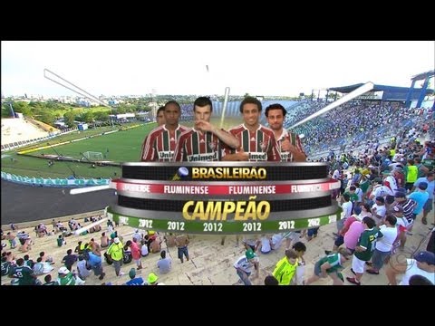 Palmeiras 2x3 Fluminense - Brasileirão 2012 - 1º Tempo - Fluminense Tetra Campeão - HD 1080i