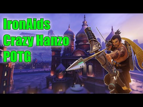 IronAids Crazy hanzo Gameplay POTG - Grand Master Overwatch Season20