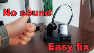 Jabra PRO headset - No sound - Easy FIX