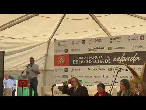 CEBADA. Segunda Fiesta de la Cosecha de Cebada en Ombúes de Lavalle. Palabras de Carlos Buisa.
