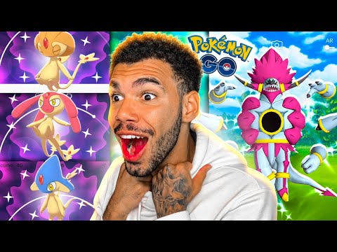 HOOPA LENDÁRIO LIBERADO & LAKE TRIO SHINY FINALMENTE - POKEMON GO | Cris |