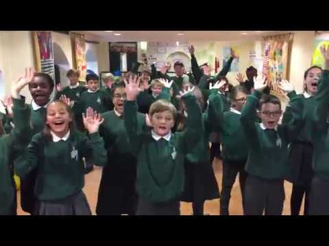 Year 6 perform Hey Mister Miller from www.singup.org