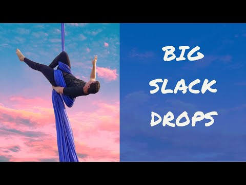 Three EASY drops on Aerial Silks