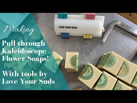 Making Soap with Kaleidoscope Pull Through Tools by Love your Suds 💕