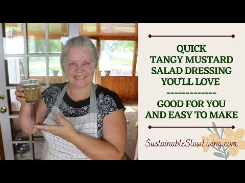 EASY Tangy Mustard Salad Dressing | Quick & Delicious HOMEMADE Recipe