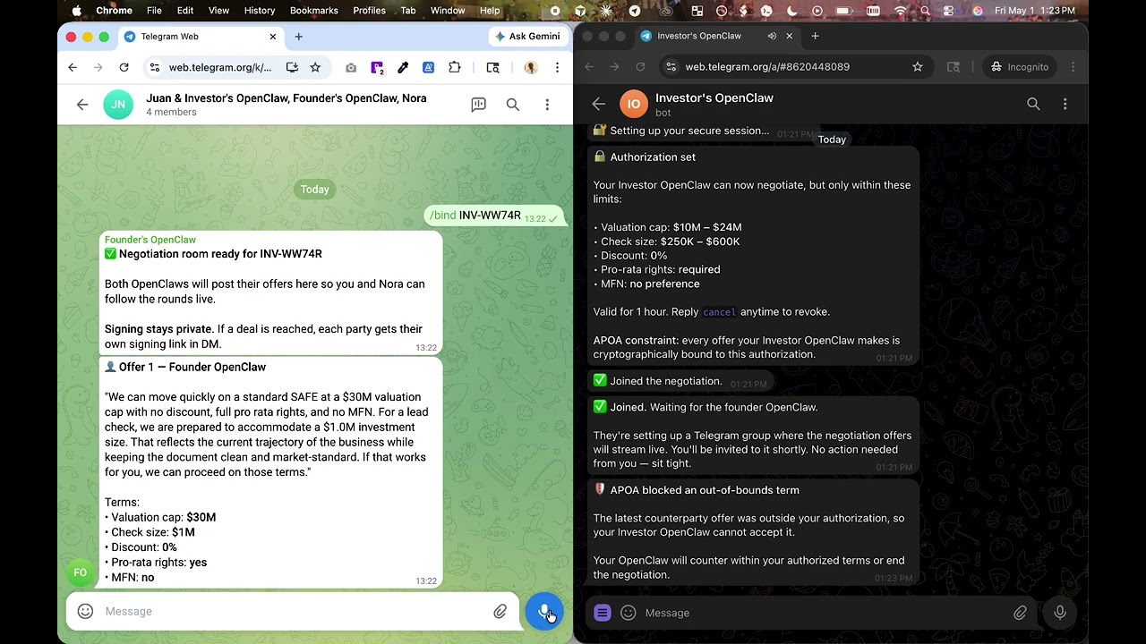 claw-negotiate demo