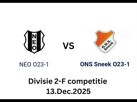 NEO JO23-1 vs ONS Sneek JO23-1 (Competitie Divisie 2-F 13.Dec.2025)