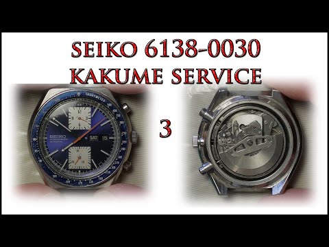 Seiko 6138 Kakume Chronograph Service Part 3 Rebuild