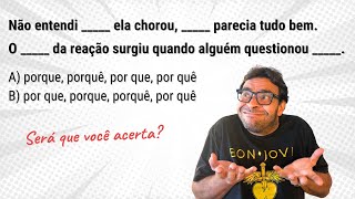 Uso dos "PORQUÊS" para concurso