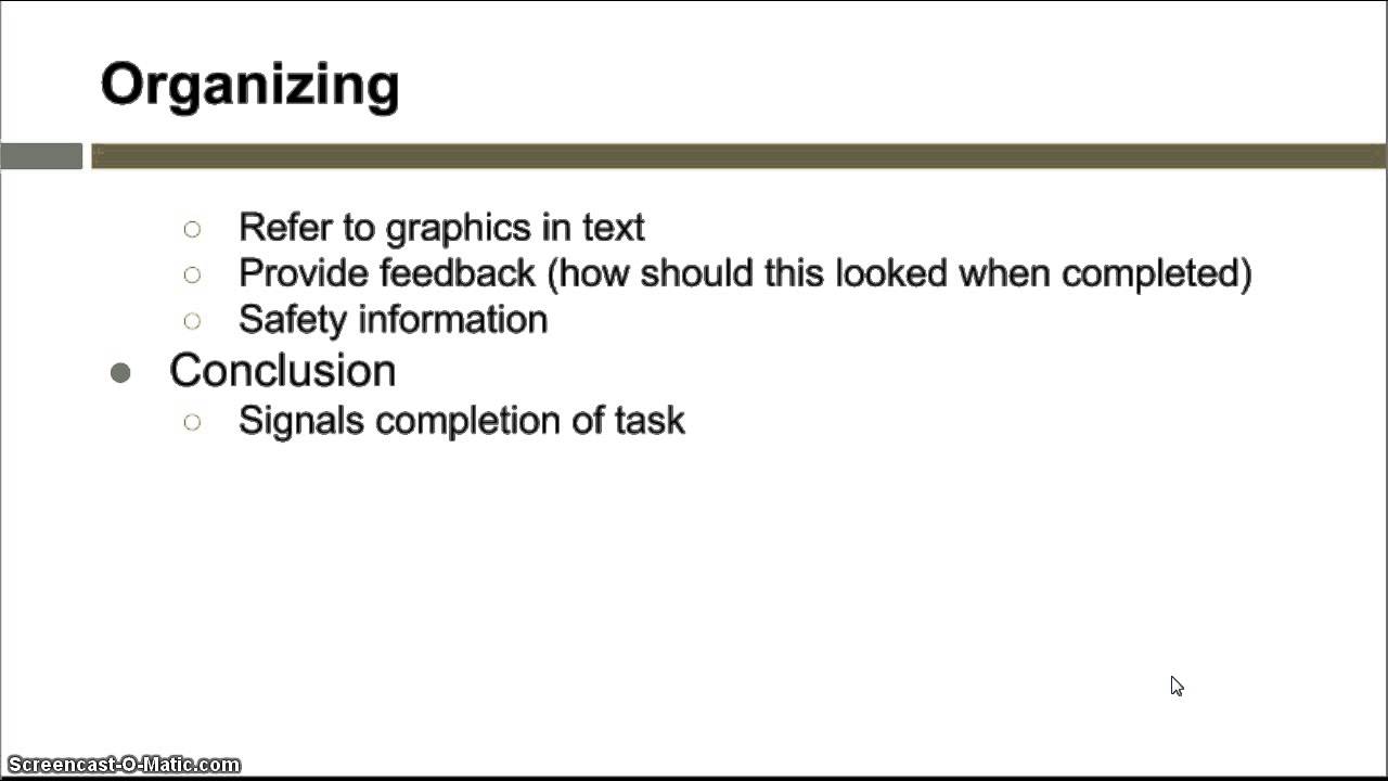 Instructions & Documentation