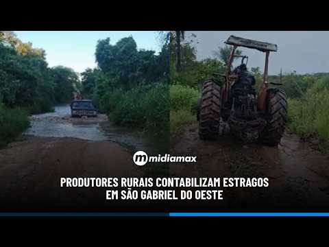 Produtores rurais contabilizam estragos em São Gabriel do Oeste