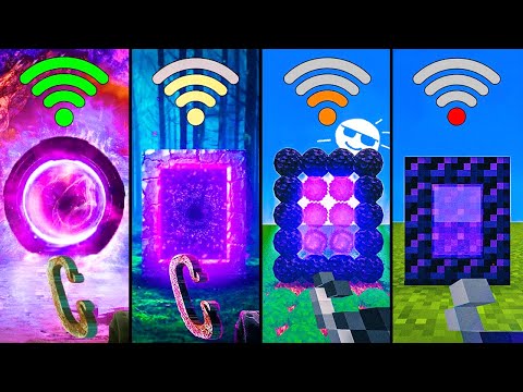 nether portal with different Wi-Fi in minecraft
