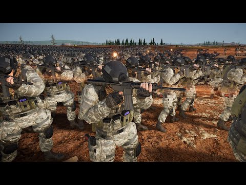 100,000 Modern US Soldiers vs Every WW2 Army — Ultimate Epic Battle Simulator 2