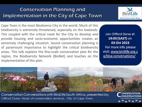 Conservation Conversations: Conservation Planning and Implementation - Clifford Dorse (03Oct23)
