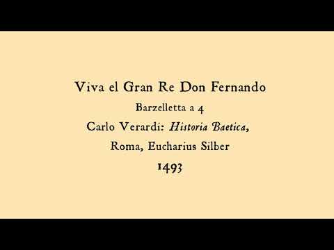 Viva el Gran Re Don Fernando (1493) (Transcr. Pablo Massa)
