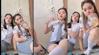 Download lagu The charm of girls in high school uniforms is indeed different🥰🥰 mp3