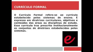 Curriculo Formal Oculto E Real