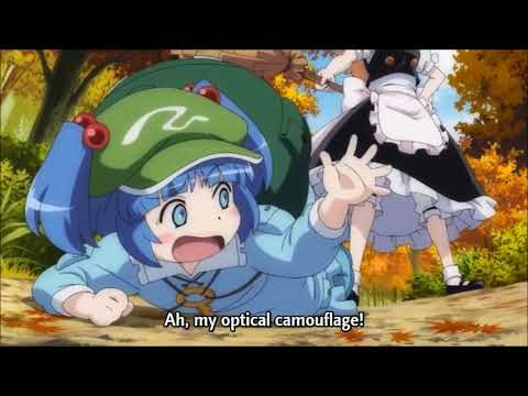 Touhou Memories of Phantasm: Nitori Kawashiro Taunt Marisa Kirisame
