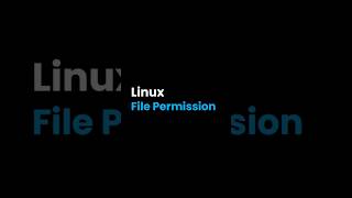 Linux File Permission #computerscience #linux #file #permission #chmod #unix #command