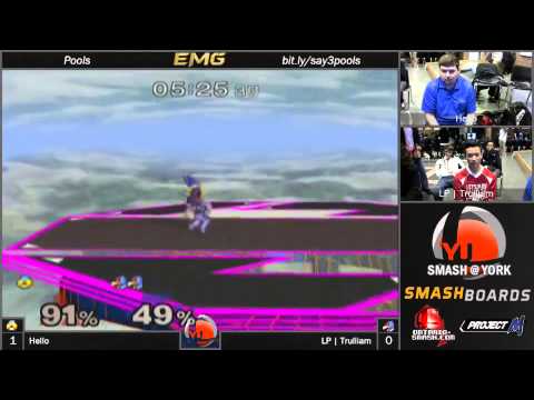 Smash @ York 3: Hello (Sheik) vs LP | Trullium (Falco)