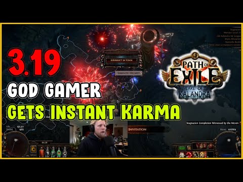 ⚡ POE 3.19 ⚡ Quin69 - God gamer gets instant karma