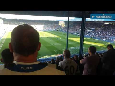 Newcastle fans at Sheffield Wednesday