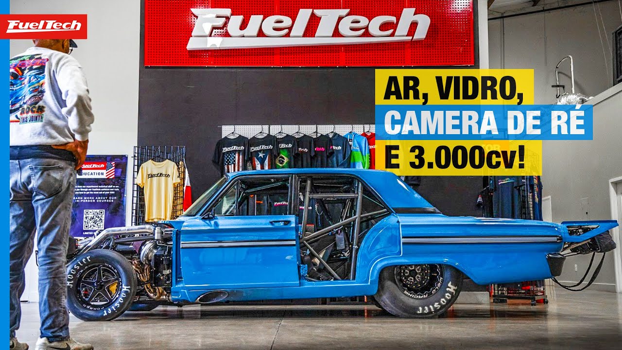 3.000cv, ar-condicionado e anda nos 3s nos 201m! Ford Fairlaine de arrancada.