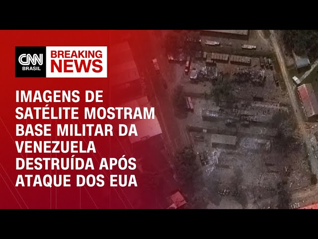 Imagens de satélite mostram impacto de ataques na Venezuela | AGORA CNN