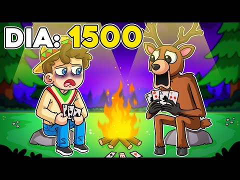 ¡SOBREVIVÍMOS 1500 dias en el BOSQUE! 💀🦌😰🔥 SILVIOGAMER en 99 Noches en el Bosque