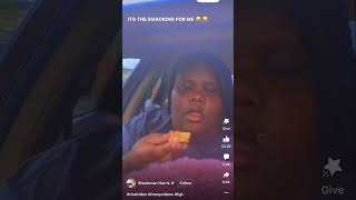 Trying Popeyes strawberry biscuit 🍓. #funnyshorts #popeyes #biscuit #viralshorts