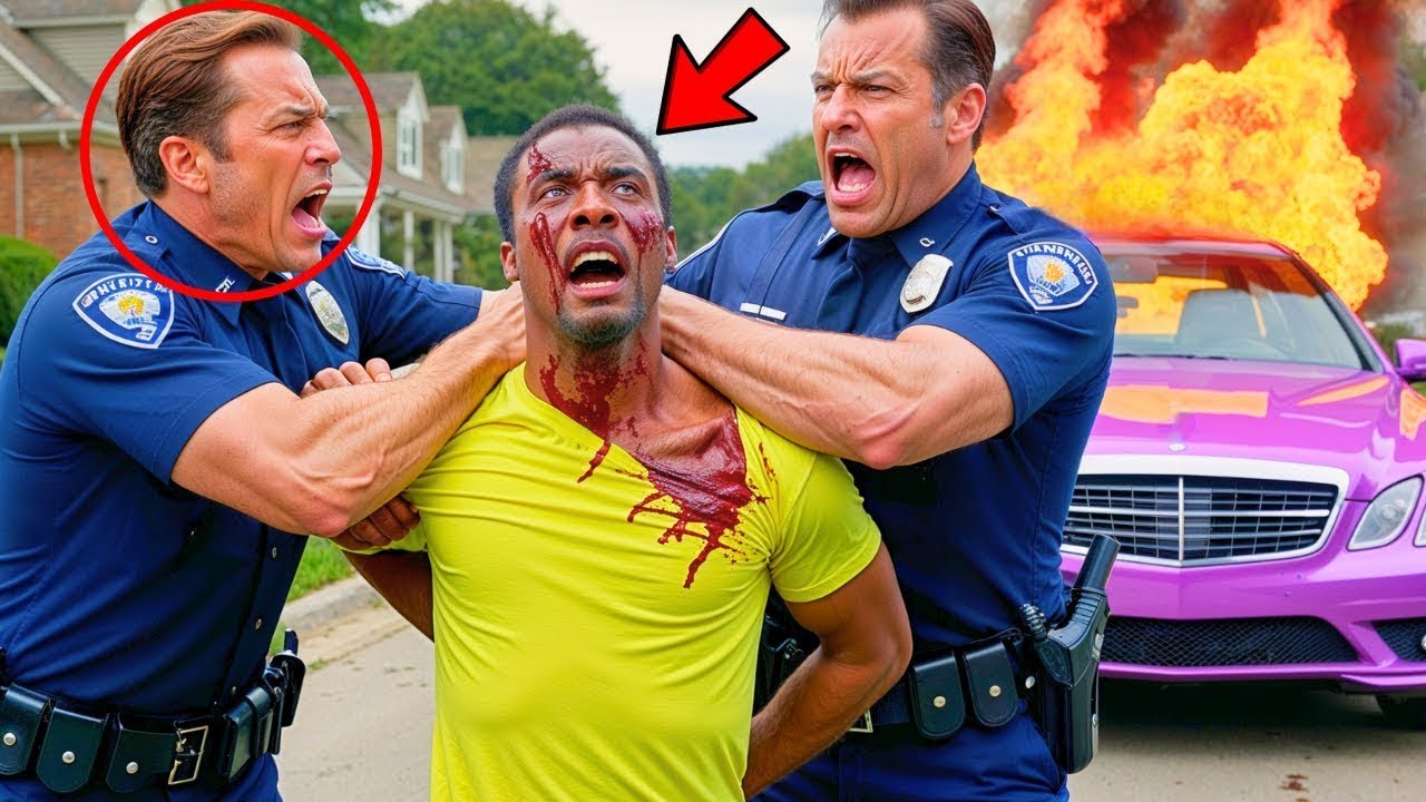 Policiais Racistas Incendeiam o Carro de um Homem NEGRO e Descobrem que Ele é do FBI...