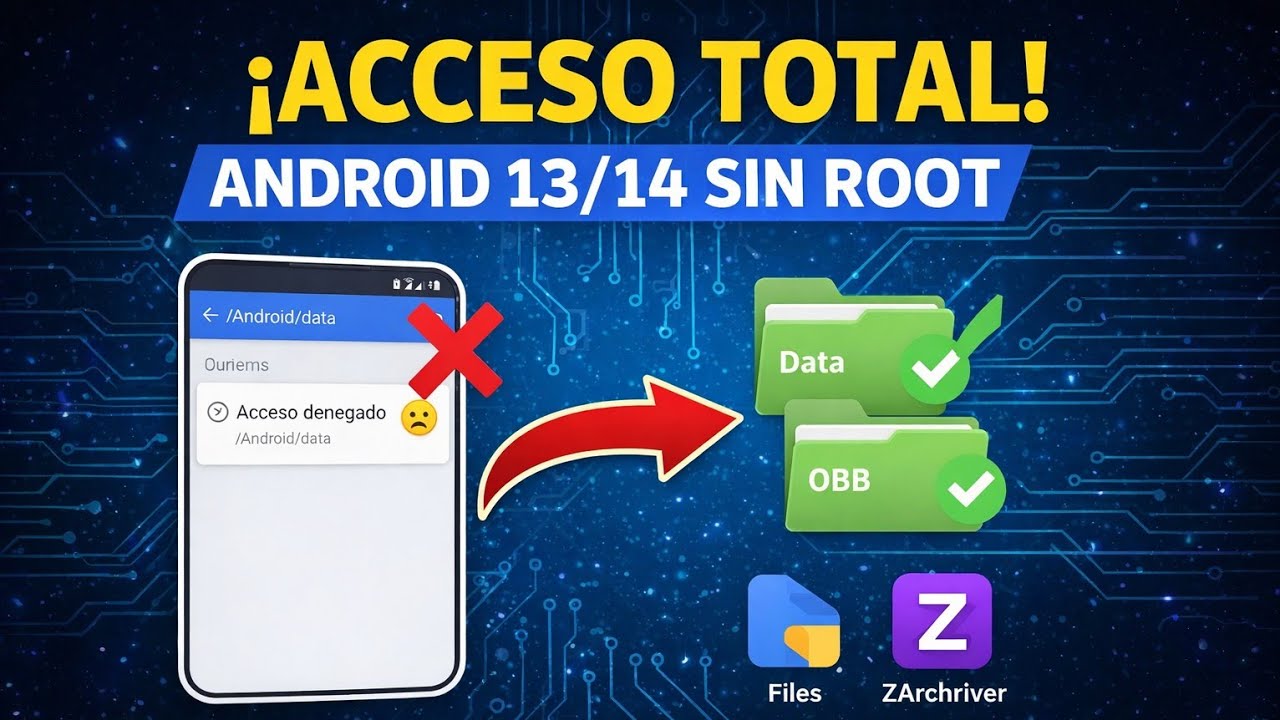 Cómo acceder a carpetas DATA y OBB en Android 13/14 (SIN ROOT)